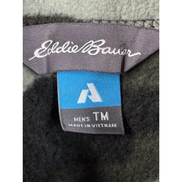 Eddie Bauer First Ascent Green Camo ¼ Zip Men’s Tall Medium Pullover Midlayer - Picture 4 of 13